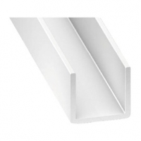 Castorama Cqfd U PVC blanc 10,5 x 11,5 x 10,5 mm, 2 m