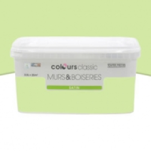 Castorama Colours Peinture Murs et boiseries Sauterelle Satin 2,5L