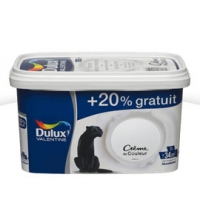 Castorama Dulux Valentine Peinture murs et boiseries Blanc satin 2,5L + 20%
