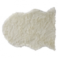 Castorama  Tapis Mouton blanc 110 x 140 cm