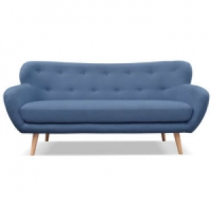 Canapé fixe 3 places en tissu OSLO coloris bleu 399.00 €