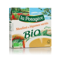 Spar La Potagere Soupe - Mouliné de légumes variés - Brique - Biologique 2x30cl