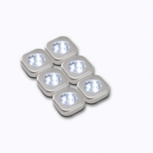 6 Lampes LED à bouton poussoir 6.99 €