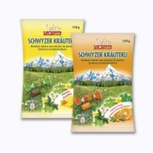 Bonbons suisses aux extraits de plantes 1.09 €