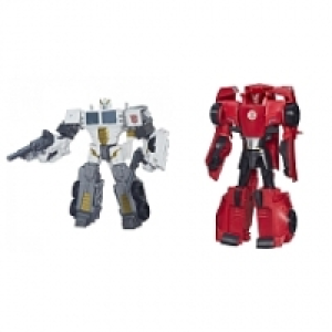 Coffret 2 robots Voyager et Hyper Changer - Optimus Prime + Sideswipe  19.90&nbsp;&euro;