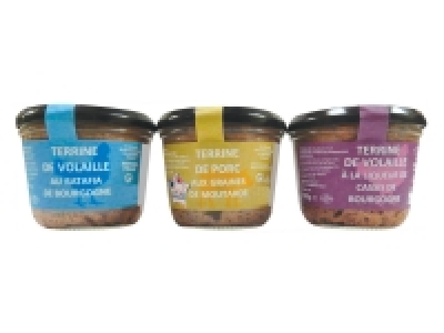 3 terrines bourguignonnes 2.49&nbsp;&euro;
