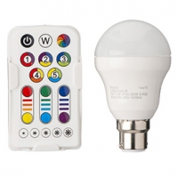 Castorama  Ampoule LED VEEZIO B22 7,5W=40W RGB +télécommande
