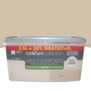 Castorama Colours Peinture multi-supports Taupe Satin 2,5L +20%