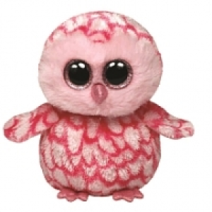 Beanie Boos - Peluche Pinky Le Hibou Rose 15 cm