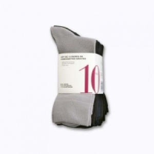 Lot de 10 paires de chaussettes adulte