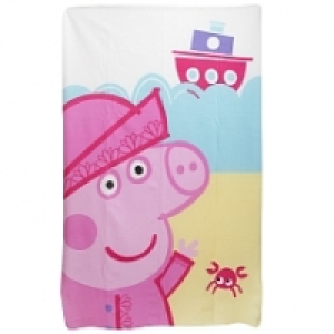 Plaid polaire Peppa Pig Bateau rose