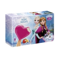 Spar Disney Reine des neiges - 6 Bâtonnets glacés - Parfum Vanille enrobage Fraise