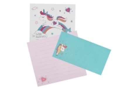 Papier à lettres ou bloc-notes licorne