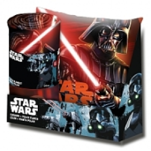 Coffret plaid polaire et coussin Star Wars