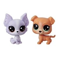 Toysrus  Littlest PetShop - Pack de 2 Minis PetShop - Frilly Lepapillon + Pitle