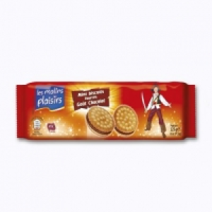 Mini biscuits fourrés goût chocolat 0.99 €