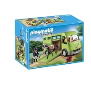 Playmobil - Nouveautés 2018 - Cavalier avec van et cheval - 6928
