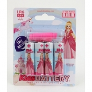 Toys R Us - Pack de 4 Piles AA (LR06) - Princesses (+1 Ballon Gonflabl