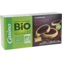 Spar Casino Bio Tartelettes - Chocolat noir - Sans huile de palme - Biologique 125g