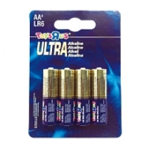 ToysRUs - Pack de 4 Piles Alcaline AA (LR06)