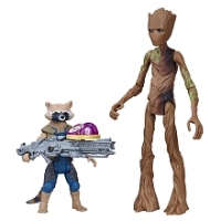Toysrus  Figurine Deluxe animée 15 cm - Avengers Infinity War - Rocket Racoon &