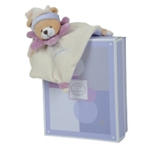 Doudou et Compagnie - Mini doudou Ours bonnet beige