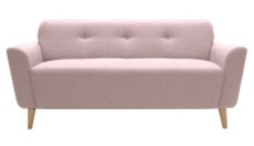 Canapé 2 places scandinave KINOA Tissu rose 229.99 €