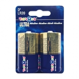 ToysRUs - Pack de 2 Piles Alcaline D (LR20) 3.99&nbsp;&euro;