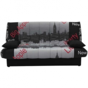 Banquette clic-clac en tissu MAMA motif NEW YORK
