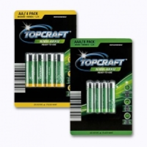 Aldi Top Craft® Piles rechargeables