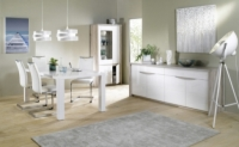 Buffet 4 portes/2 tiroirs ST TROPEZ Blanc/chêne 492.15 €