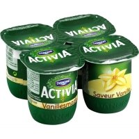 Spar Danone Activia - Bifidus saveur vanille 4x125g