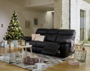 Canapé 3 places relax manuel AREZZO Cuir/PU Noir 799.00 €