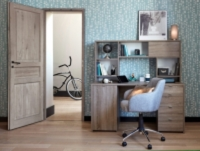 But  Bureau droit MINISTER Imitation chêne/gris