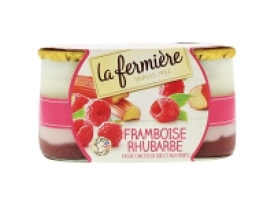 Yaourt brassé framboise rhubarbe 1.99 €