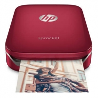 Conforama Hp Imprimante photo 10x15 portable Wifi + bluetooth HP SP ROCKET rouge