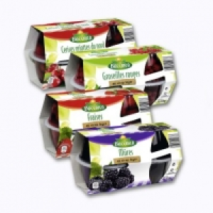 Fruits au sirop léger en coupelles 2.39 €