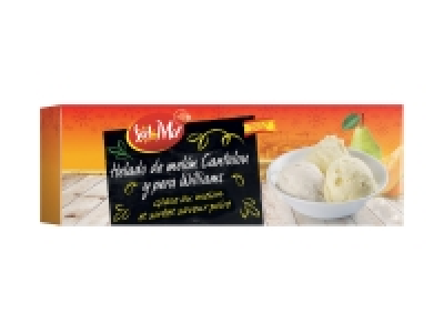 Glace au melon et sorbet saveur poire Williams 2.99&nbsp;&euro;