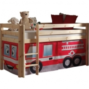 Lit mi-hauteur nature WOODY+textile 9 modèles 259.00 €