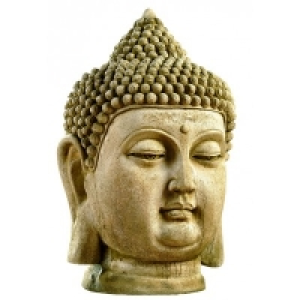 Tête bouddha gm ton patine h60 cm