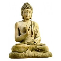 Bricomarche  Bouddha hindou assis xgm ton patine h 80 cm