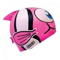 Toysrus  Bonnet de bain junior silicone - poisson rose et blanc