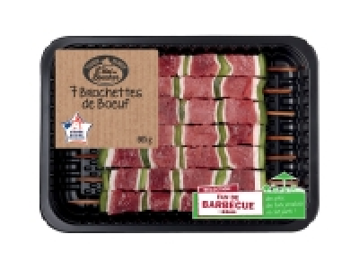 7 brochettes de boeuf 7.99 €