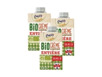 Crème liquide entière Bio 3.09 €