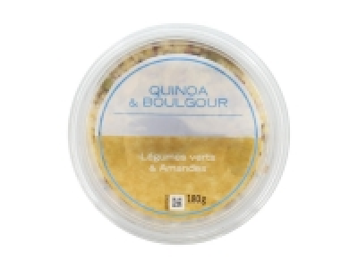 Salade quinoa, boulgour, légumes verts et amandes 1.79 €