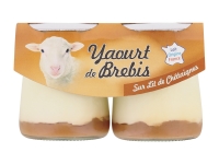 Lidl  2 yaourts au lait de brebis sur lit de châtaignes