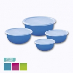 Aldi Home Creation Kitchen® Set de 4 saladiers gigognes avec couvercles