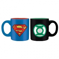 Toysrus  Set 2 mini-mugs Dc Comics - Superman < Green Lantern - 110 ml