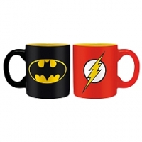 Toysrus  Set 2 mini-mugs Dc Comics - Batman < Flash - 110 ml