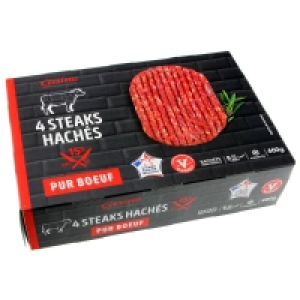 Steaks hâchés - Pur buf - 15% m.g. 4x100g 4.78 €